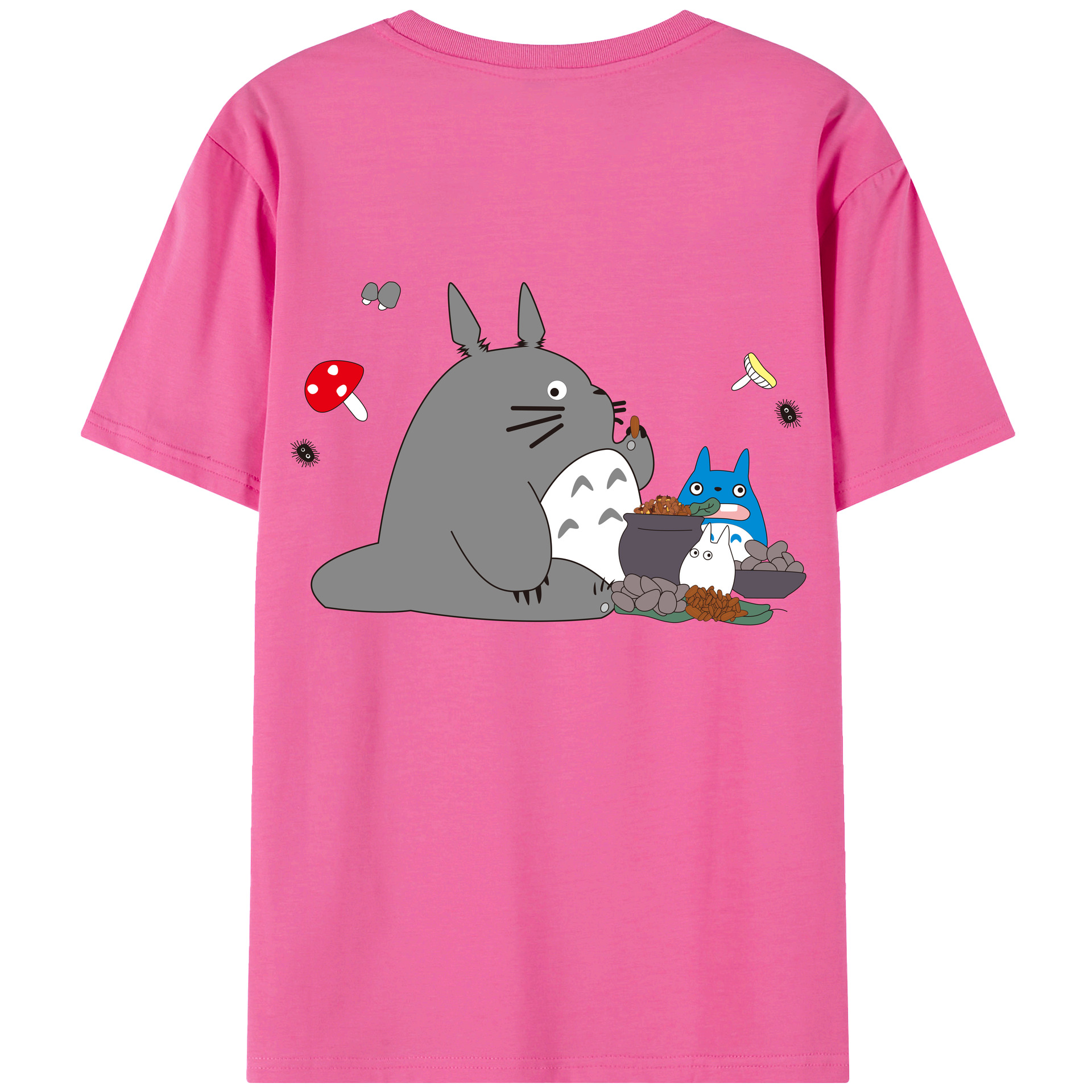 （画像用） となりのトトロ 草壁メイ 草壁サツキ My Neighbor Totoro Satsuki Kusakabe Mei Kusakabe レディース半袖Tシャツ(バックプリント)